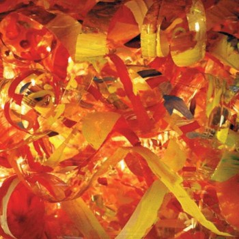 Detail "Pentecost Chandelier," Liturgical Art Workshop. Cally Curtis, Artist