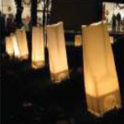 "Luminaries" example from "Guide My Path" Liturgical Workshop. Cally Curtis, Artist & Facilitator.