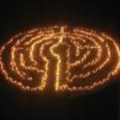 "Labyrinth" example from "Guide My Path" Liturgical Workshop. Cally Curtis, Artist & Facilitator.