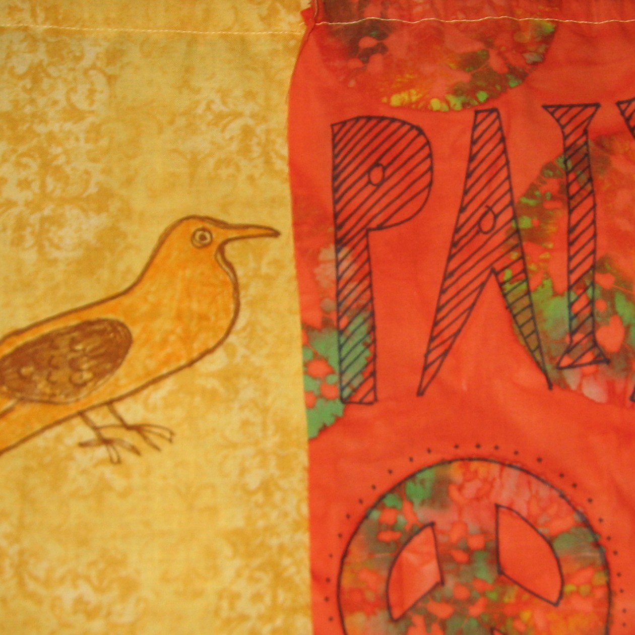 "Prayer Flags," example from "Breath of God" Liturgical Art Workshop for groups and congregations. Cally Curtis, Artist & Facilitator.