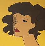 "Daisy," by Cally Curtis. Acrylic on Canvas, 12" x 12."